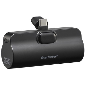 モバイルバッテリー 直挿しタイプ 5000mAh 小型軽量 オーム電機