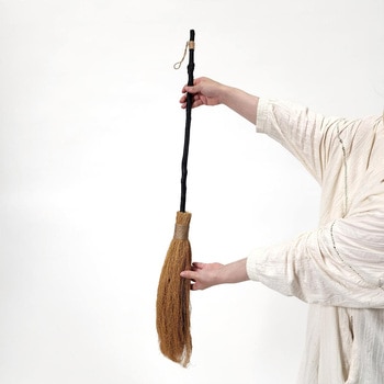 秋のディスプレイ・装飾用品 ホウキディスプレイ ナチュラル 長さ90cm ストア・エキスプレス