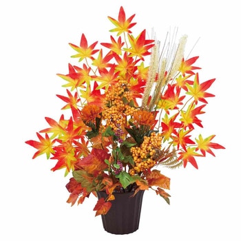 秋のディスプレイ・装飾用品 紅葉ミックスアレンジ 高さ57cm(造花) ストア・エキスプレス