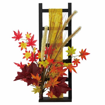 秋のディスプレイ・装飾用品 紅葉はしごスタンド 高さ51cm(造花) ストア・エキスプレス