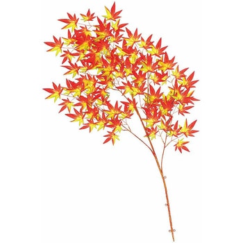 秋のディスプレイ・装飾用品 紅葉大枝 長さ110cm(造花)3本 ストア・エキスプレス