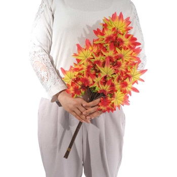 秋のディスプレイ・装飾用品 もみじスプレー 長さ59cm(造花)6本 ストア・エキスプレス