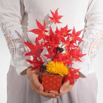 秋のディスプレイ・装飾用品 紅葉アレンジ(造花) ストア・エキスプレス