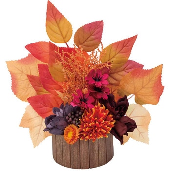 秋のディスプレイ・装飾用品 オータムフラワーアレンジ 高さ27cm(造花) - ストア・エキスプレス