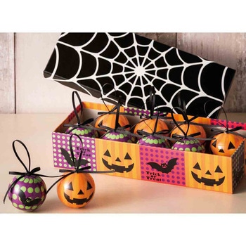 秋のディスプレイ・装飾用品 ハロウィンプリントボール 10個 ストア・エキスプレス