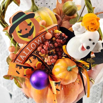 秋のディスプレイ・装飾用品 ハロウィンアレンジ 幅20cm(造花) ストア・エキスプレス