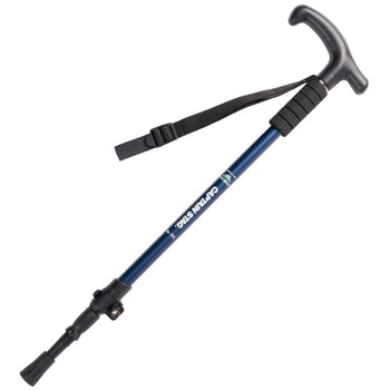 FEEL BOSCO T型トレッキングポール3段 type2 レバー&ピンロック式  ネイビーブルー CAPTAIN STAG