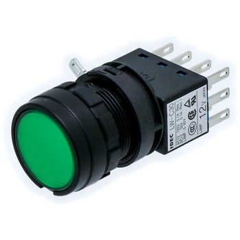 LWシリーズ 照光押ボタンスイッチΦ22 (丸形 平形レンズ LED) モメンタリ形 IDEC(和泉電気)