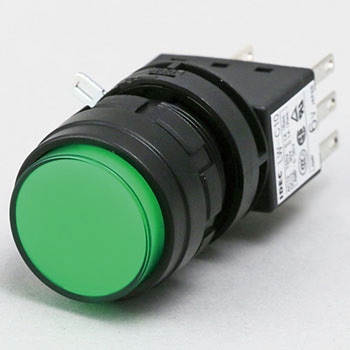 LWシリーズ 照光押ボタンスイッチΦ22 (丸形 突形レンズ LED) モメンタリ形 IDEC(和泉電気)