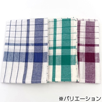 綿麻ふきん 格子柄 アベイチ