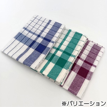 綿麻ふきん 格子柄 アベイチ
