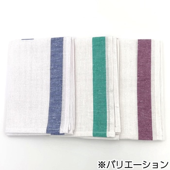 綿麻ふきん ライン柄 - アベイチ