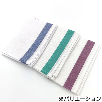 綿麻ふきん ライン柄 - アベイチ
