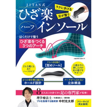 JITAN式 ひざ楽ハーフインソール 永岡書店