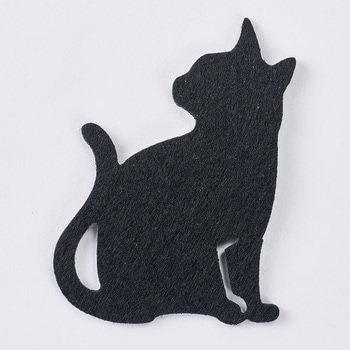 黒猫フェルトパーツA 東京堂