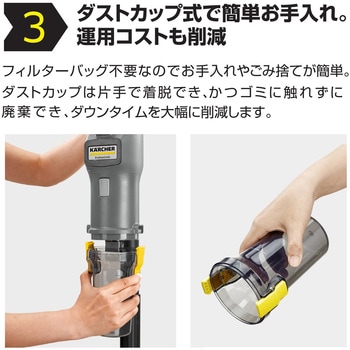 業務用コードレスクリーナー LVS 1/1 Bp ケルヒャー