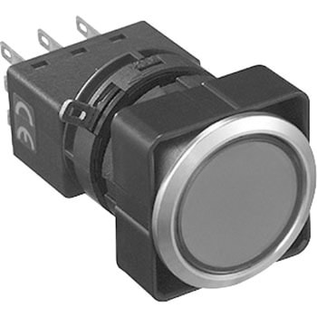 Φ25 フラッシュシルエットスイッチLWシリーズ 押ボタンスイッチ (丸形 平形ボタン) IDEC(和泉電気)