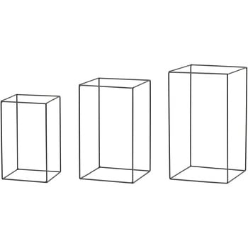 ワイヤーレクタングルセット黒 東京堂