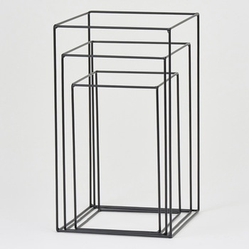 ワイヤーレクタングルセット黒 東京堂