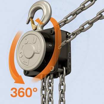 アルミ製手動チェーンブロック HIDAX