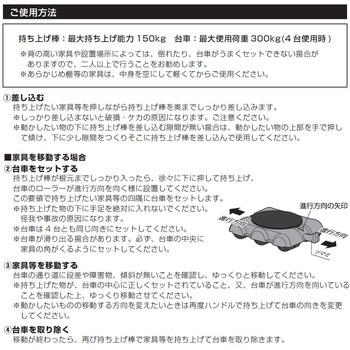 楽ちんキャリー 家具転倒防止板付 リブプラス
