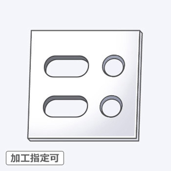 【オーダー】ノンアスベストジョイントシート 4穴(2長穴+2穴)フリー指定 ノーブランド