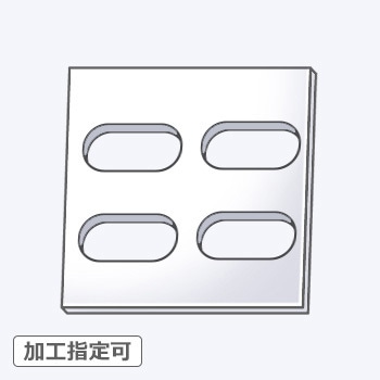 【オーダー】ノンアスベストジョイントシート 4穴(長穴×4) ノーブランド