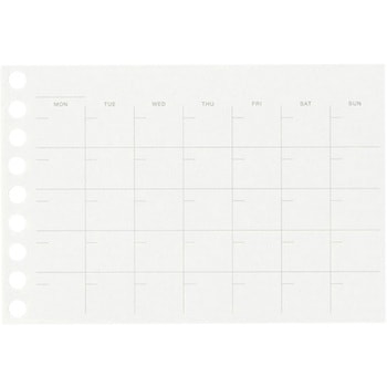 ミニサイズ ルーズリーフ 月間フリー - マルマン