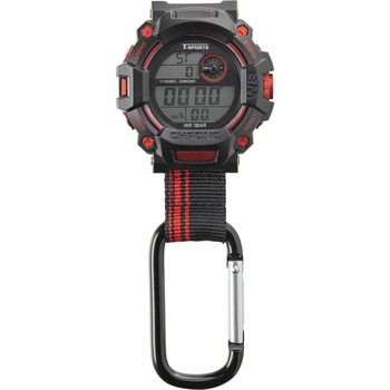 TELVA デジタルハンギングウォッチ(カラビナ付) クレファー(CREPHA)