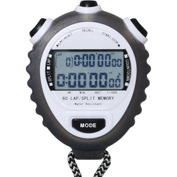 TELVAデジタルストップウォッチ 操作音オフ機能・ホイッスル付き クレファー(CREPHA)