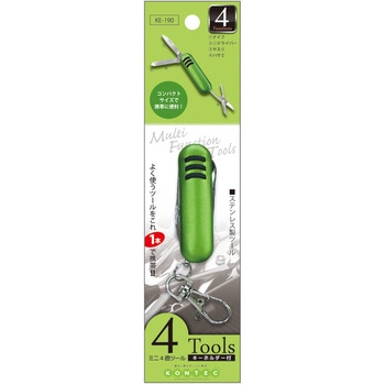 ミニ4徳ツール(グリーン) - コンテック(KONTEC)