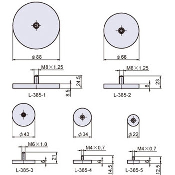 ラバーコーティングマグネット(スタッド付) - ジョー・プリンス竹下