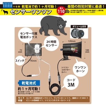 防犯わんわんホーン 24時間センサー - MTO