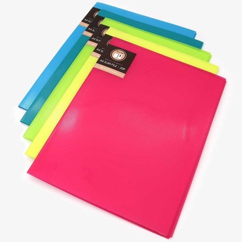 A4 スリムファイル 20P ポップ - サンノート