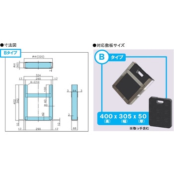 アウトリガー敷板  収納BOX JB(日本ボデーパーツ工業)