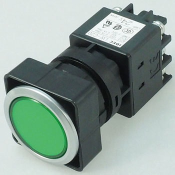 LW6ML-M1C24MG ��25 �t���b�V���V���G�b�g�X�C�b�`LW�V���[�Y �ƌ����{�^���X�C�b�` (�ی` ���`�����Y) ���^���x�[�� IDEC(�a��d�C) 60339763