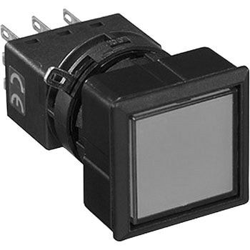 Φ25 フラッシュシルエットスイッチLWシリーズ 押ボタンスイッチ (正角形 平形ボタン) IDEC(和泉電気)
