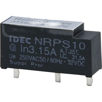 NRPS10-G3.15APN10 NRP�V���[�Y �v�����g��p�T�[�L�b�g�v���e�N�^ IDEC(�a��d�C) �ɐ�1 AC250/DC32V 60398326