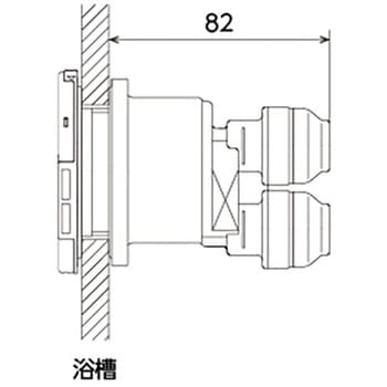 JF1型循環口 ストレート WLJ式樹脂管用 オンダ製作所