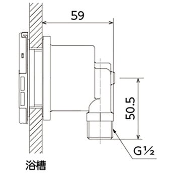 JF4型循環口 アングル ねじ接続用 - オンダ製作所