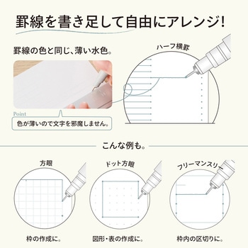 myfa 罫線ペン  ブルーグレー リヒトラブ