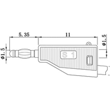 スタック可能バナナプラグ 1.5mm - はくでん