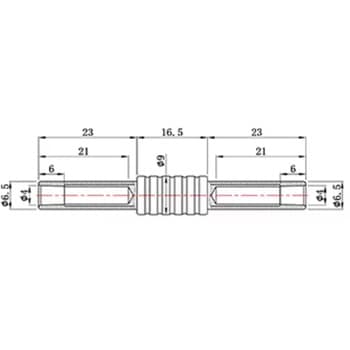 バナナプラグ メス-メス 4mm はくでん