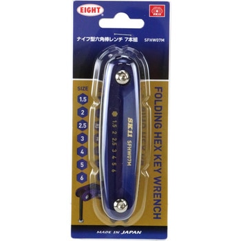 ナイフ型六角棒レンチ 7本組 SK11