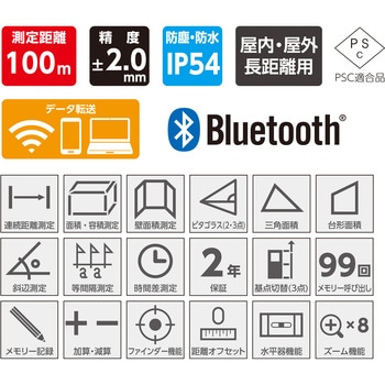 レーザー距離計 L-Measure 100 シンワ測定