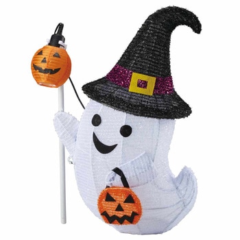 秋のディスプレイ・装飾用品 ハロウィン LEDライト ウイッチゴースト 高さ50cm ストア・エキスプレス
