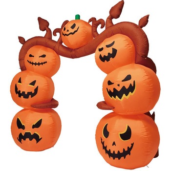秋のディスプレイ・装飾用品 ハロウィン エアブローアーチ パンプキンツリー 高さ240cm ストア・エキスプレス