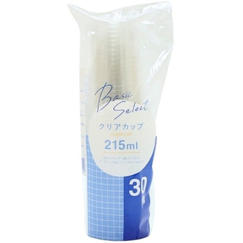 ベーシックセレクト クリアカップ 215ml/30個入 大和物産