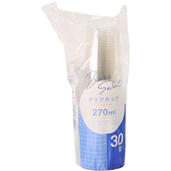 ベーシックセレクト クリアカップ 270ml/30個入 大和物産