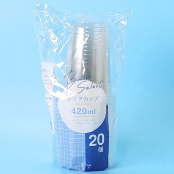 ベーシックセレクト クリアカップ 420ml/20個入 大和物産
